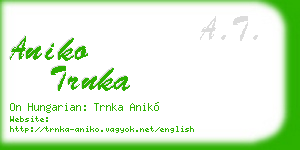 aniko trnka business card